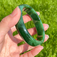 A CANADIAN JADE BANGLE 60MM #2486