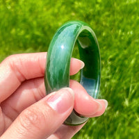 A CANADIAN JADE BANGLE 54.8MM  #150