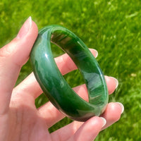 A CANADIAN JADE BANGLE 54.8MM  #150