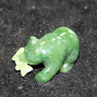 JADE BEAR WITH FISH #2230