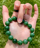 12mm Canadian Jade Beaded Bracelet #2404