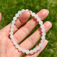 6mm White Jade Bracelet #2423