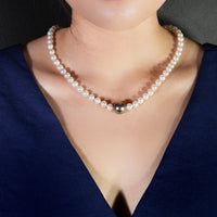 Akoya & Tahitian Saltwater Pearl Necklace #537