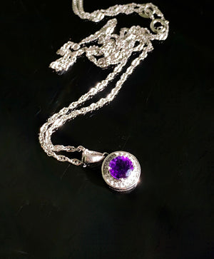 February Pendant - Amethyst #1889