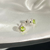 August Earrings - Peridot #2430