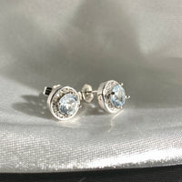 March Earrings - Aquamarine #1940