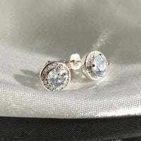 March Earrings - Aquamarine #1940