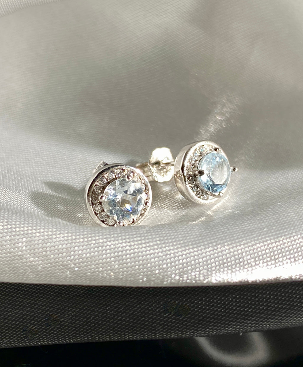 March Earrings - Aquamarine #1940