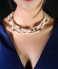 FRESHWATER ROW PEARL NECKLACE #1592