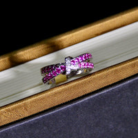 Pink Sapphire Diamond Ring #1675