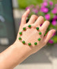 7.5mm Polar Jade Starry Beaded Bracelet #2431