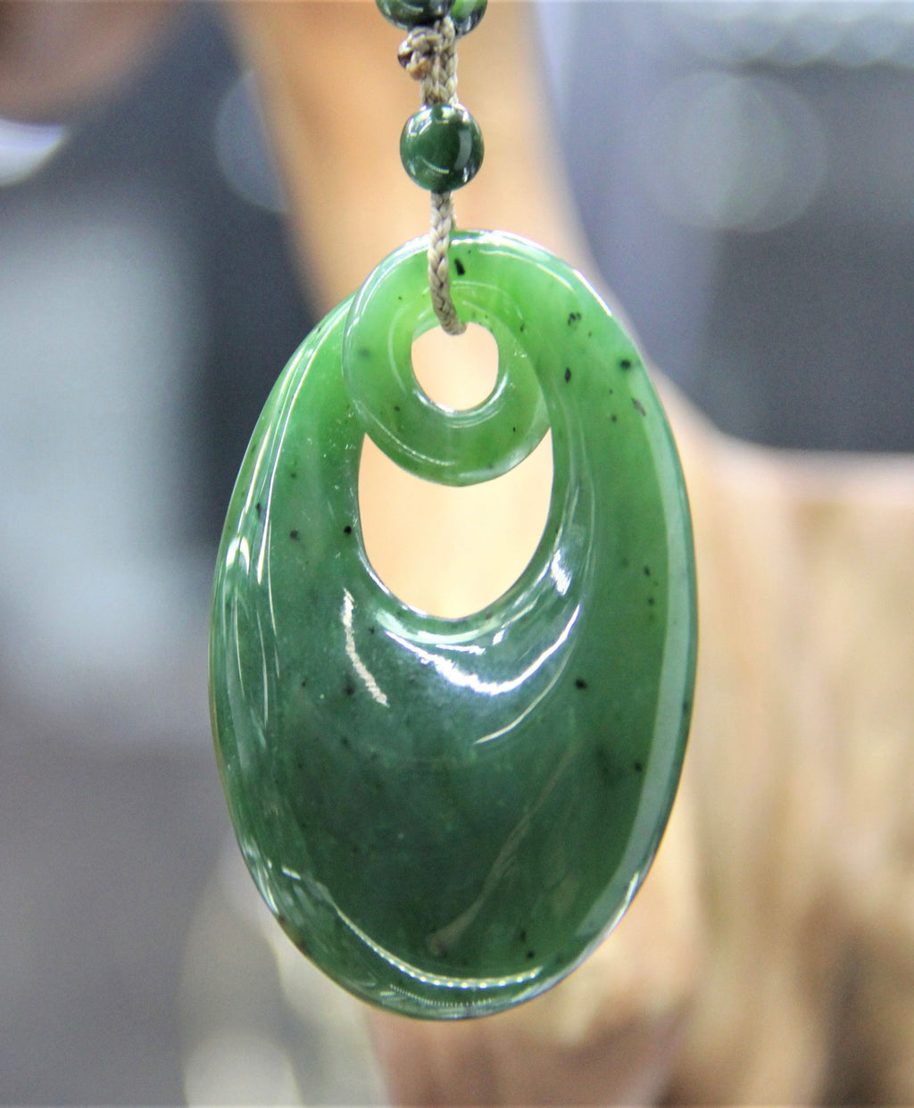 Canadian Nephrite Jade Pendant Necklace #1115