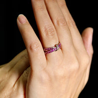 Pink Sapphire Diamond Ring #1675