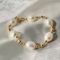 7" Freshwater Pearl Starry Bracelet #2434