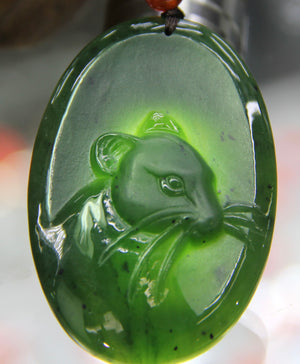 JADE MOUSE PENDANT#1795