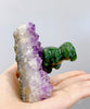 Amethyst Display with Jade Pig #2332