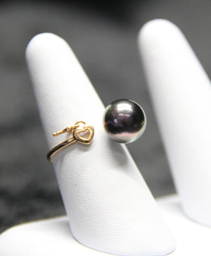 10.5mm Tahitian Saltwater Pearl Ring #1650