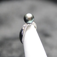 8.5mm Tahitian Saltwater Pearl Ring #1649