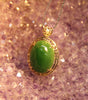 18k Siberian Jade Cabochon Pendant (Large) #1679