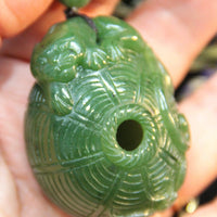 UNIQUE PALM STONE JADE PENDANT #1766