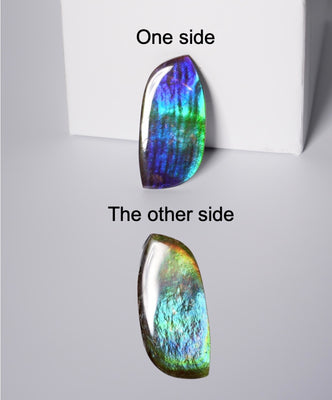 DOUBLE-SIDED FREEFORM AMMOLITE LOOSE GEMSTONE #A369