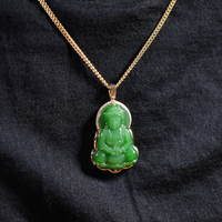 18k Siberian Jade Guanyin Pendant#2033