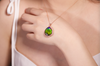 18k Waterdrop Ammolite Pendant #2175