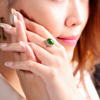 Jade Cabochon Ring #1602