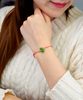 Butterfly Red Cord Jade Bracelet #2264