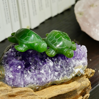 Hand Carved Jade Animals - Turtles #2309