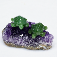 Hand Carved Jade Animals - Turtles #2309