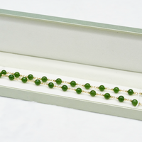 6mm Polar Jade Starry Necklace #2419