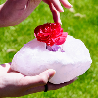 Rose Quartz Candle Holder #1964