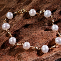 7" Freshwater Pearl Starry Bracelet #2424