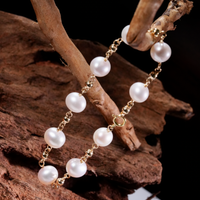 7" Freshwater Pearl Starry Bracelet #2424