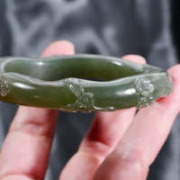 Hetian Jade Bangle 57mm #2449