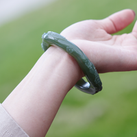 Hetian Jade Bangle 57mm #2449