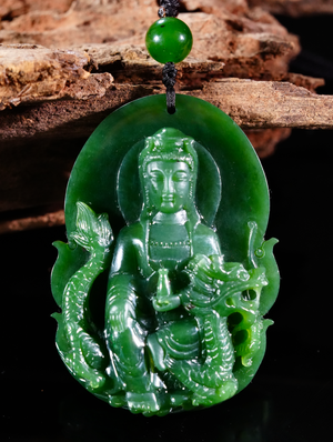 Polar Jade Guanyin Pendant #2463