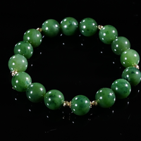 12mm Polar Jade Beaded Bracelet #2458