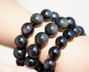 16mm Double Rainbow Eyes Obsidian Bracelet #1849