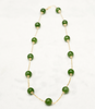 18k 10mm Siberian Jade Starry Necklace #2529