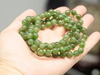 36" Polar Jade Beaded Necklace #2527