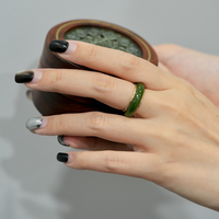 Sz6 14k Polar Jade Ring #2502-26