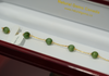 8mm Chatoyant Siberian Jade Starry Bracelet #2528