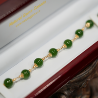 10mm Polar Jade Starry Bracelet #2418