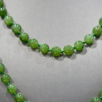 36" Jade Beaded Necklace #2537