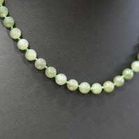 8mm Polar Jade Beaded Necklace #2530