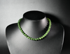 8mm Polar Jade Beaded Necklace #2532