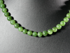 8mm Polar Jade Beaded Necklace #2532