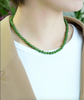 17" Polar Jade Grade Beaded Necklace #2415-2